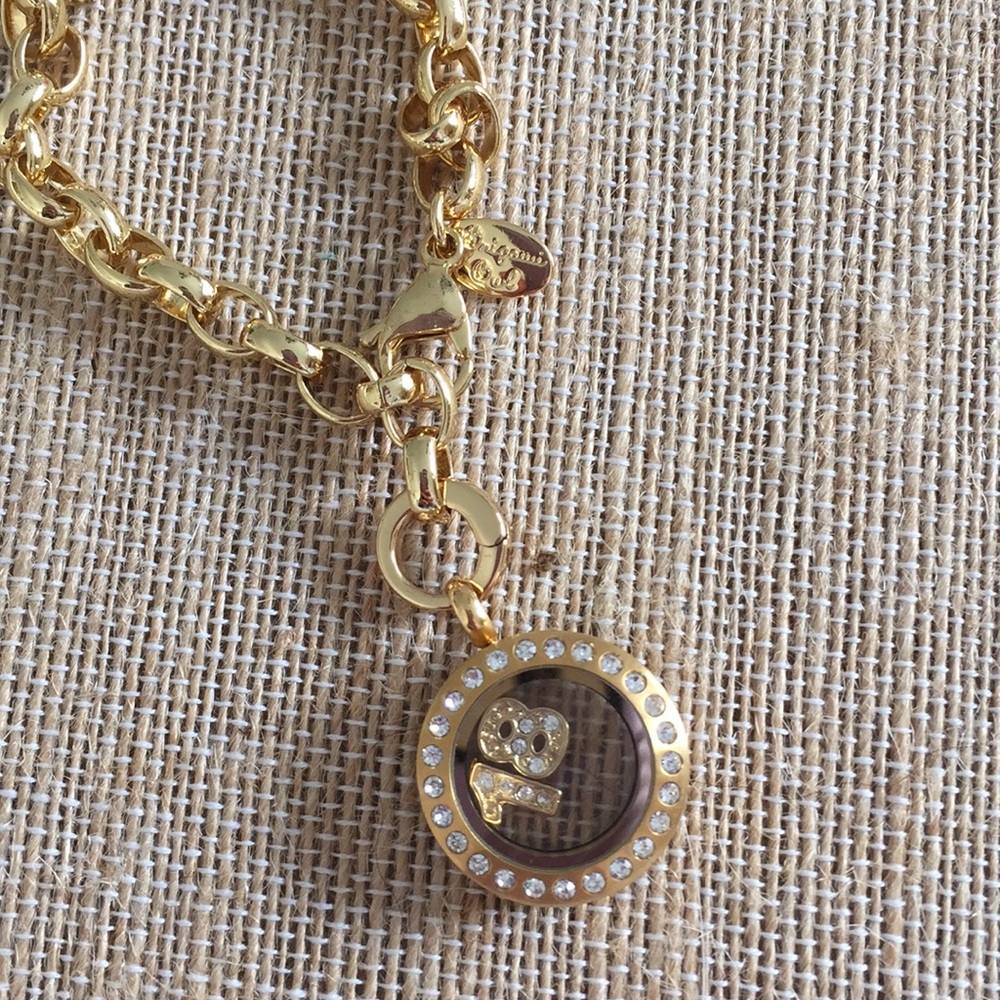 Gold Origami Owl Dangle Bracelet